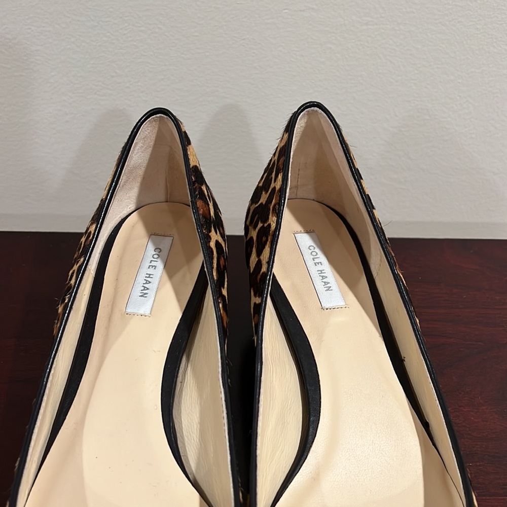Cole Haan size 7.5 Women’s Cheetah Wedges - Picture 3 of 5